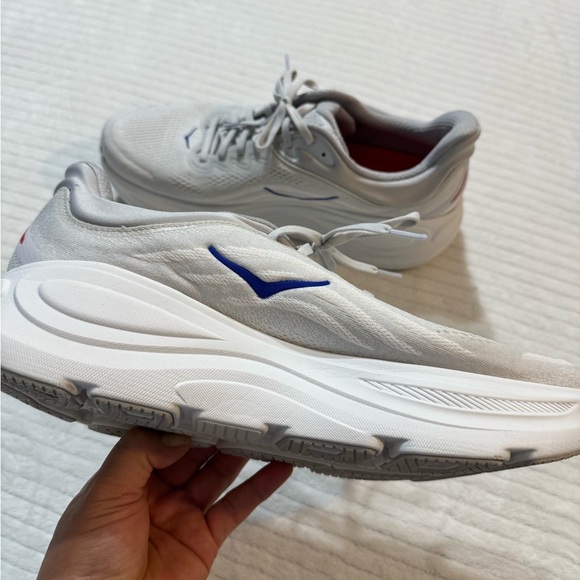 Hoka One One White and Blue Athletics size 12D  Shoes main image 7